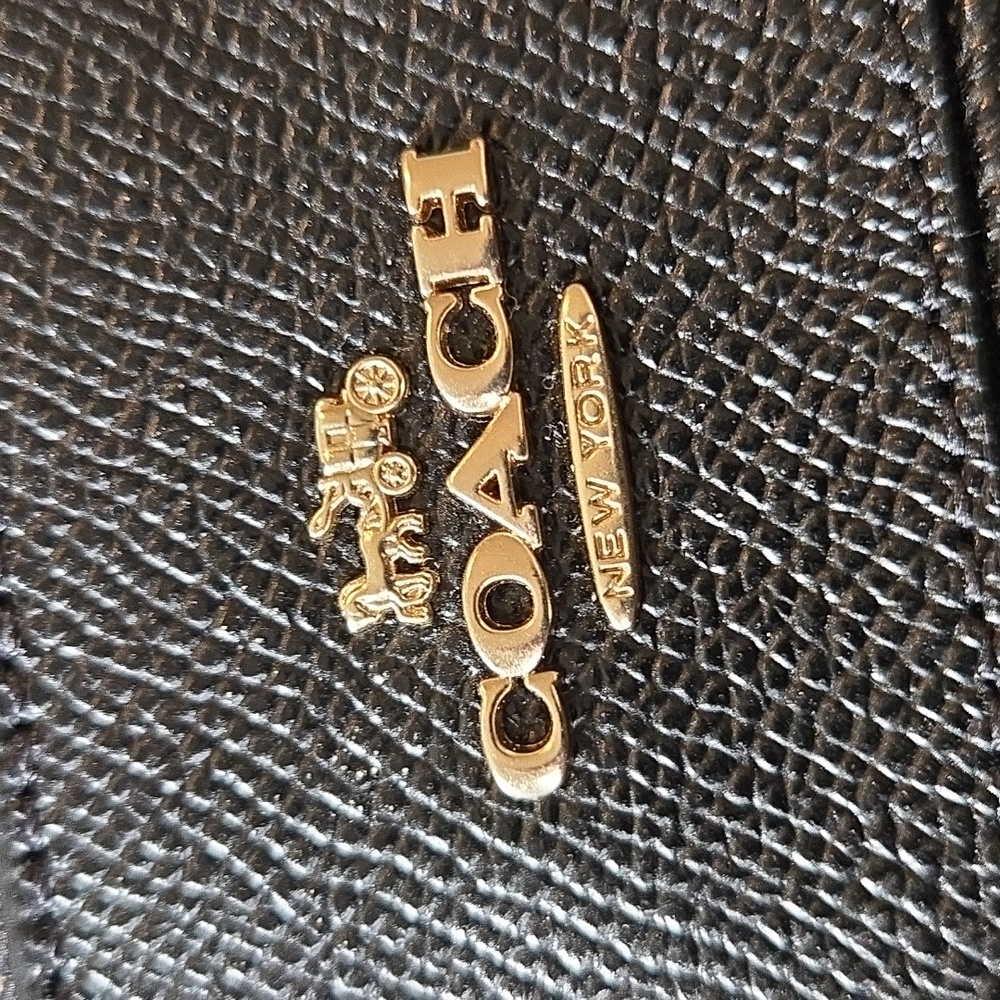Coach Black Leather Clutch/Wristlet - Picture 2 of 4